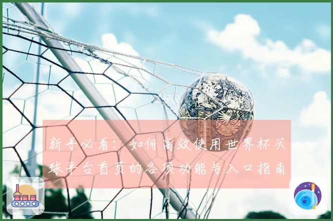 新手必看：如何高效使用世界杯买球平台首页的各项功能与入口指南